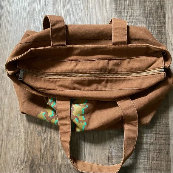 Vintage Y2K Marc Jacobs Brown & Green Canvas Tote Bag - Picture 11 of 11